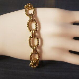 Gold Chunky Chain Link Bracelet Stainless Steel